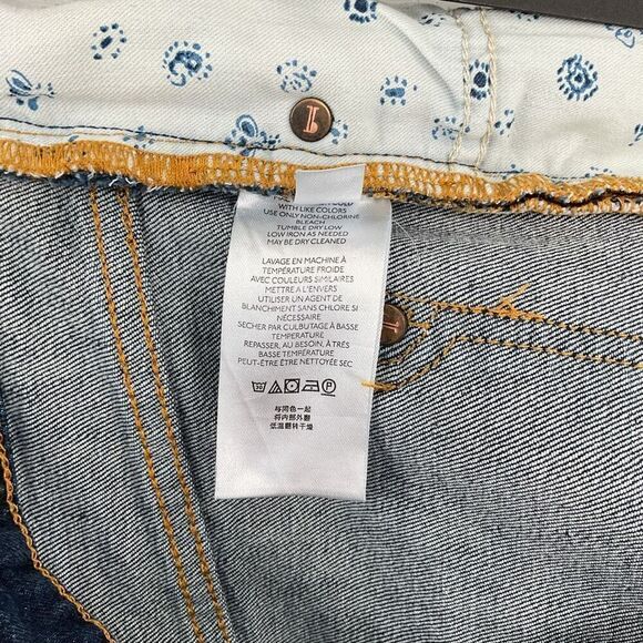 Anthropologie Pilcro The Split Straight Jeans Dark Wash Ultra High Rise Women 30 - Picture 7 of 11